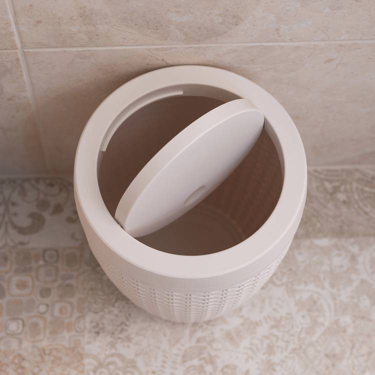 Addis rattan bathroom bin cream 5L, UK version