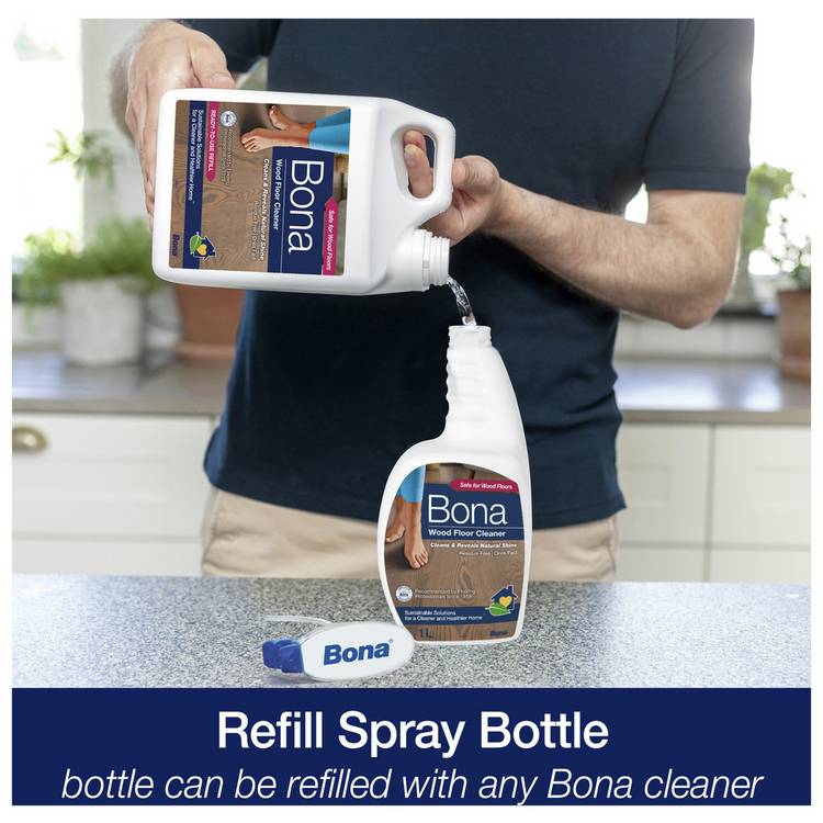 Bona Wood Floor Cleaning Solution Refill 4L (British brand)