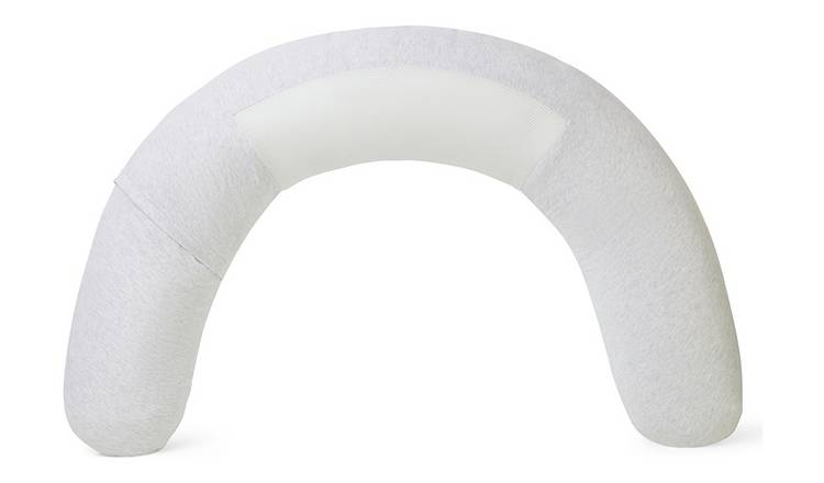 Purflo Breathe firm pregnancy pillow in grey (British brand)