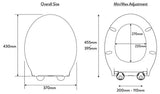Croydex Michigan thermoset toilet seat white, imported from the UK