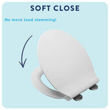 Croydex Michigan thermoset toilet seat white, imported from the UK
