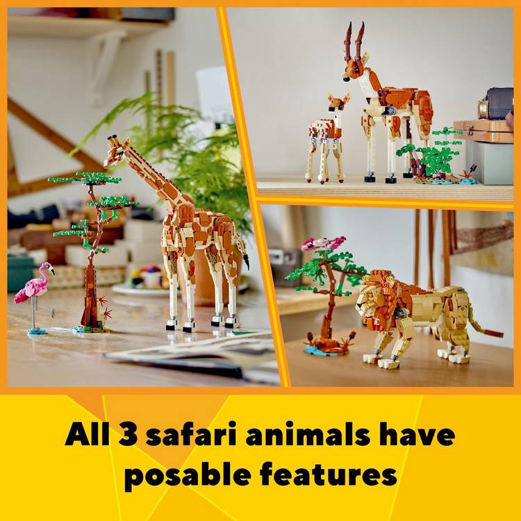 LEGO Creator 3in1 Wild Safari Animals set 780 pieces (British brand)