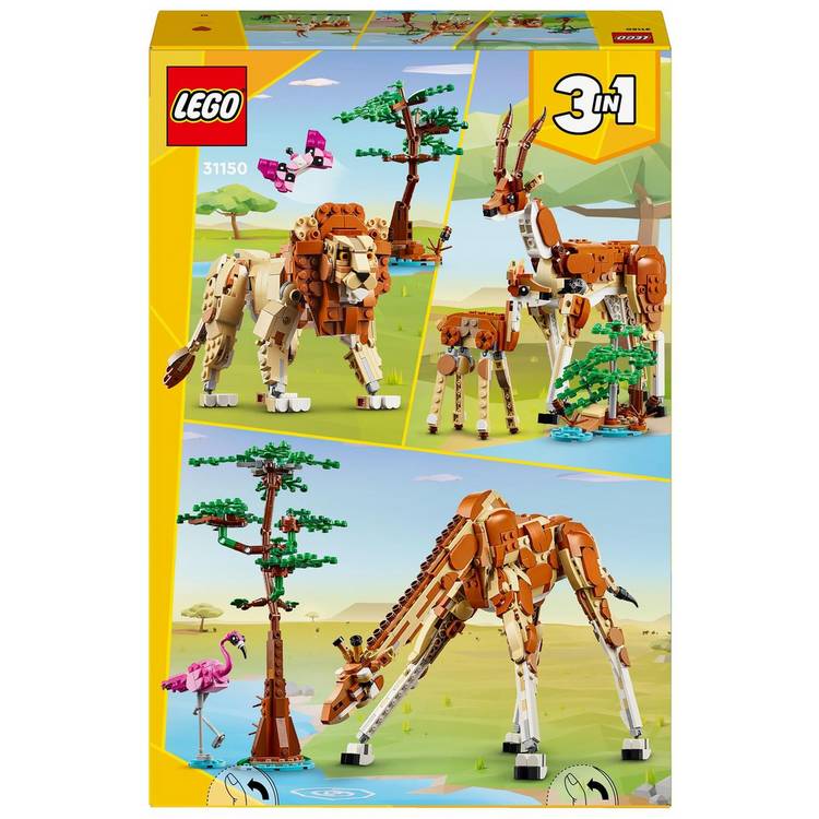 LEGO Creator 3in1 Wild Safari Animals set 780 pieces (British brand)