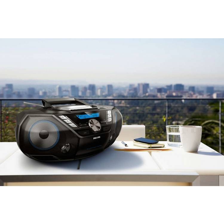 Philips AZB798 DAB+ boombox Bluetooth CD cassette player, imported from the UK