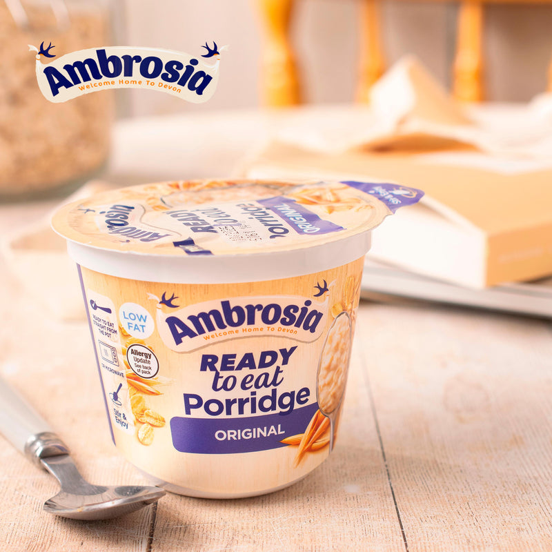 Ambrosia original porridge pot 210g, imported from the UK