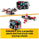 LEGO Creator 3in1 Flatbed Truck and Helicopter building set, imported from the UK