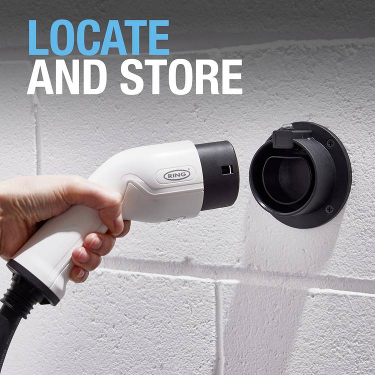 Ring Type 2 wall holster for EV charging, imported from the UK