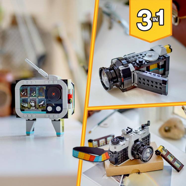 Lego Creator 3in1 Retro Camera toy set 261 pieces - British product
