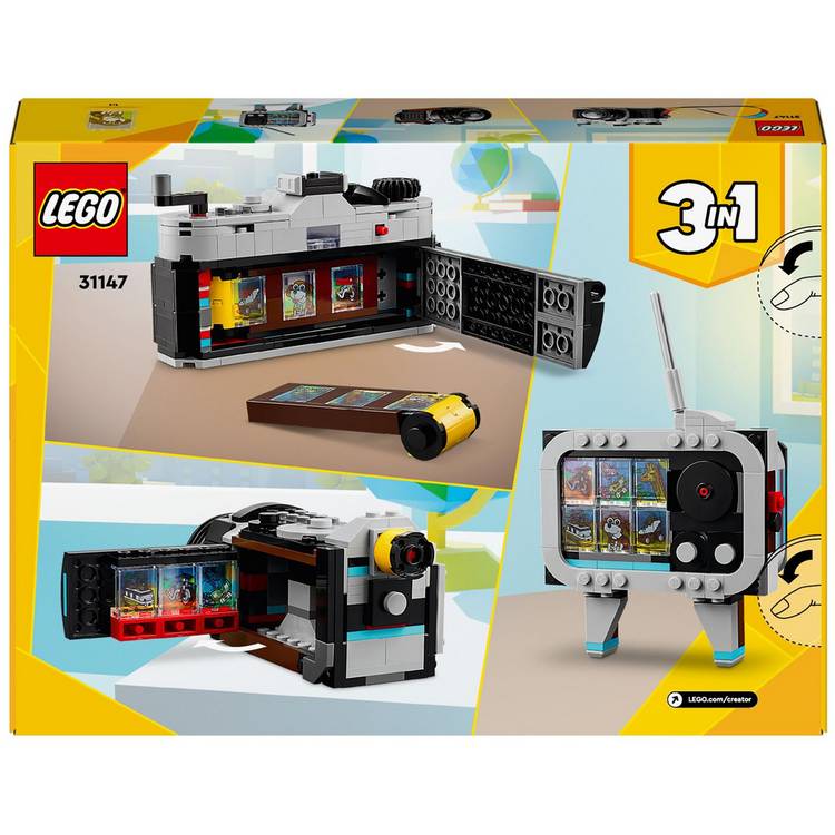 Lego Creator 3in1 Retro Camera toy set 261 pieces - British product