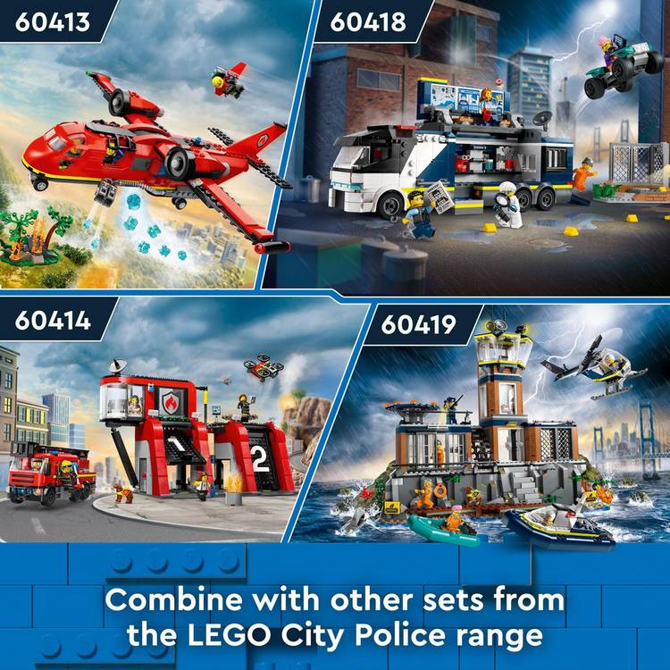 LEGO City Police Prison Island building set 60419, UK version