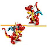 LEGO Creator Red Dragon 3in1 toy 149 pieces, imported from the UK