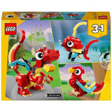 LEGO Creator Red Dragon 3in1 toy 149 pieces, imported from the UK