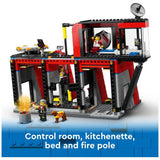 LEGO City Fire Station playset with fire engine 60414 - British product