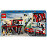 LEGO City Fire Station playset with fire engine 60414 - British product