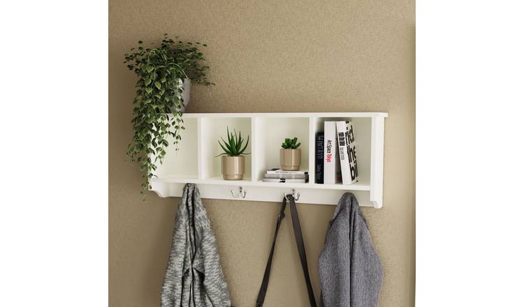 GFW wall rack white 92cm, imported from the UK