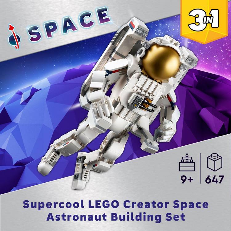 LEGO building toy Space Astronaut 647 pieces, imported from the UK
