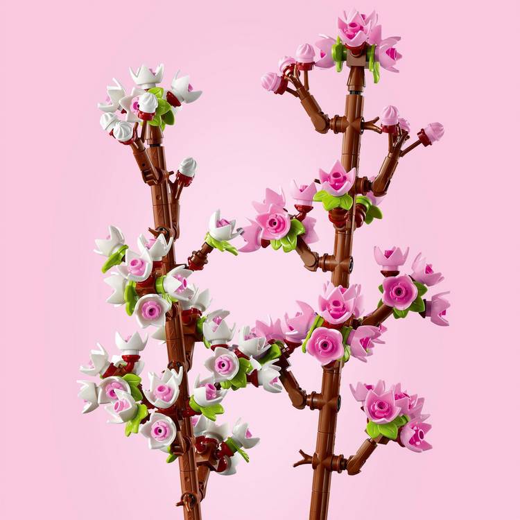 LEGO Cherry Blossoms fake flowers decor set with 430 pieces, imported from the UK