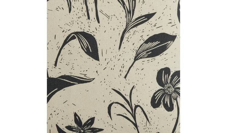Habitat floral reverse print cushion charcoal 43x43cm - British product