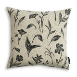 Habitat floral reverse print cushion charcoal 43x43cm - British product