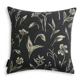 Habitat floral reverse print cushion charcoal 43x43cm - British product