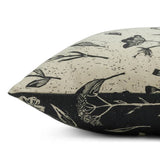 Habitat floral reverse print cushion charcoal 43x43cm - British product