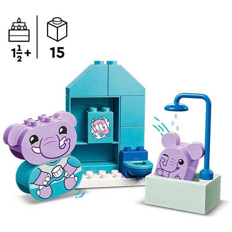 LEGO DUPLO my first bath time toy set elephant figures - British product