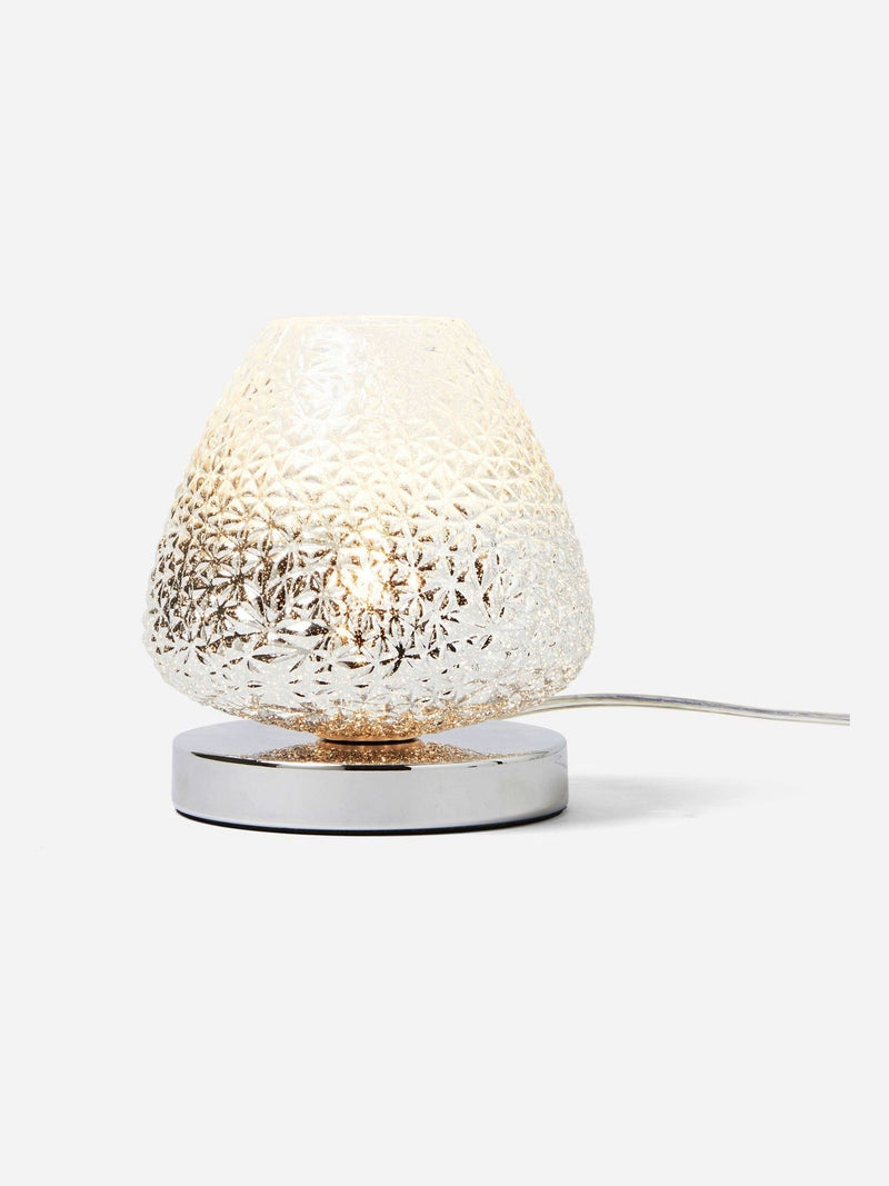 Monroe touch table lamp chrome finish ombre shade - British product