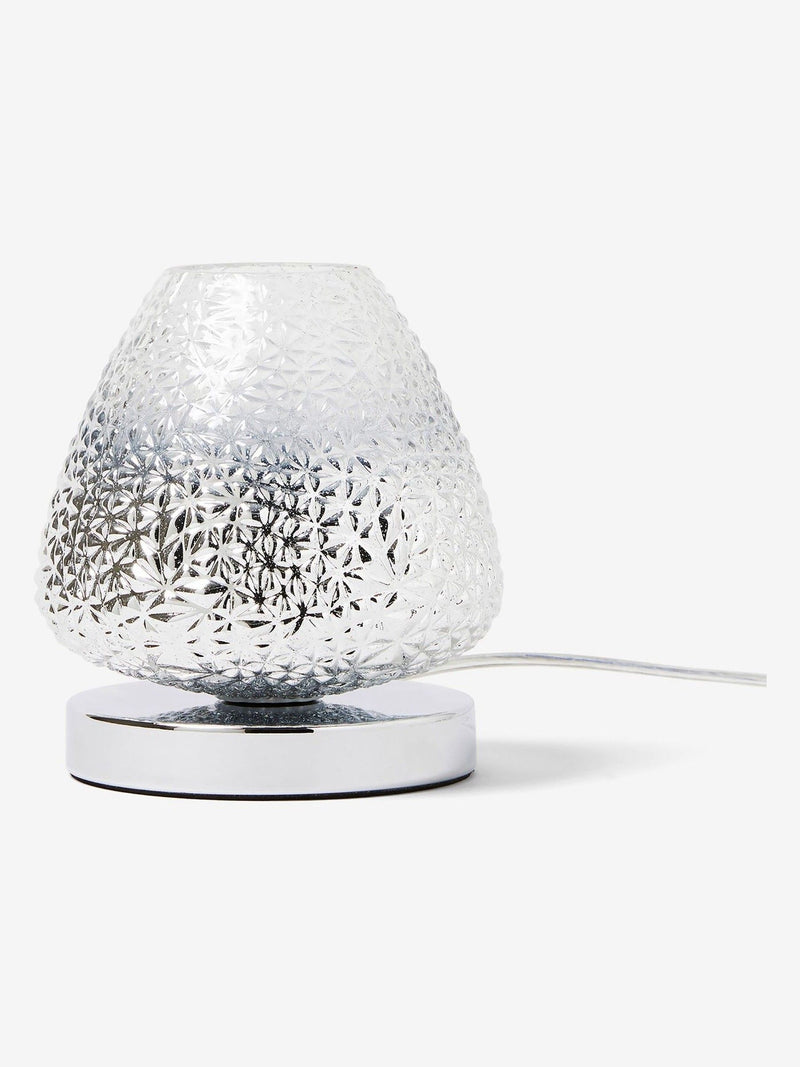 Monroe touch table lamp chrome finish ombre shade - British product