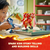 LEGO NINJAGO Kai's Elemental Fire Mech building set 322 pieces, imported from the UK