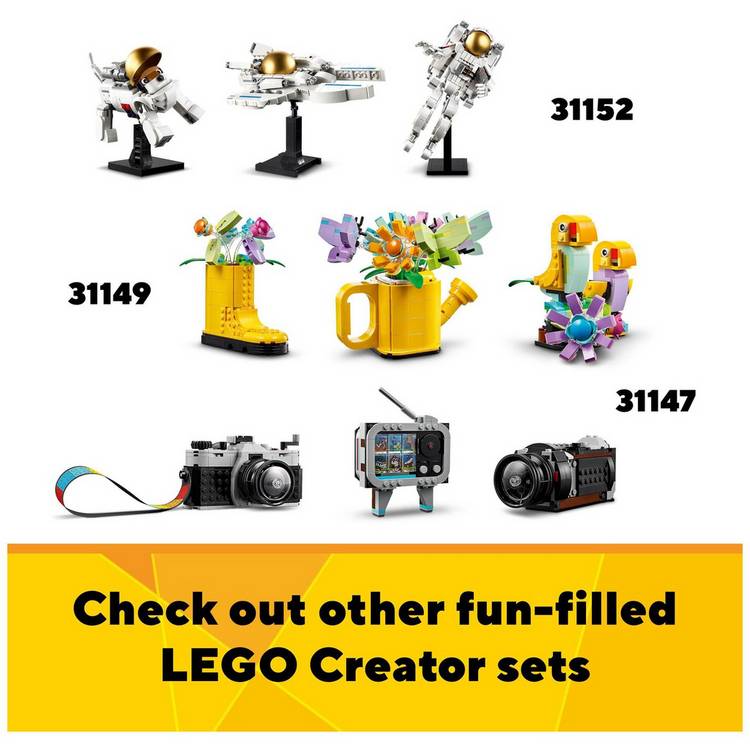 LEGO Creator 3in1 Retro Roller Skate building toy set, imported from the UK