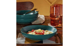 Argos Habitat Matte Glaze 4 Piece Stoneware Pasta Bowls - Teal- Buy online at McGrocer
