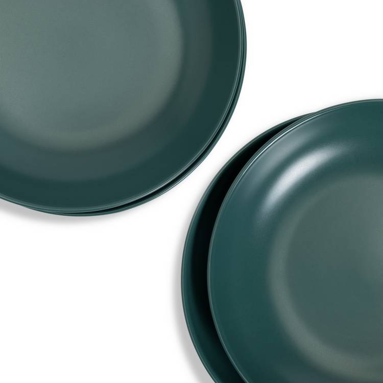 Habitat stoneware pasta bowls teal set of 4, imported from the UK