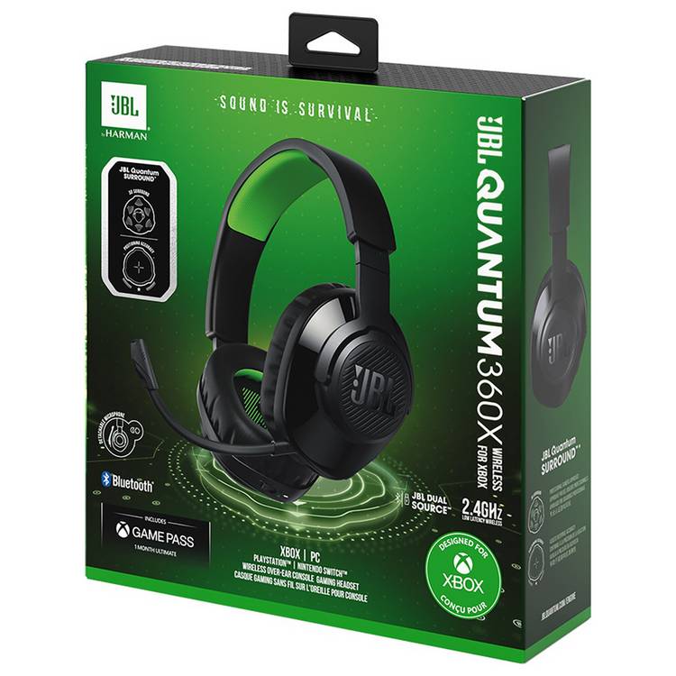 JBL Quantum 360X wireless gaming headset, imported from the UK