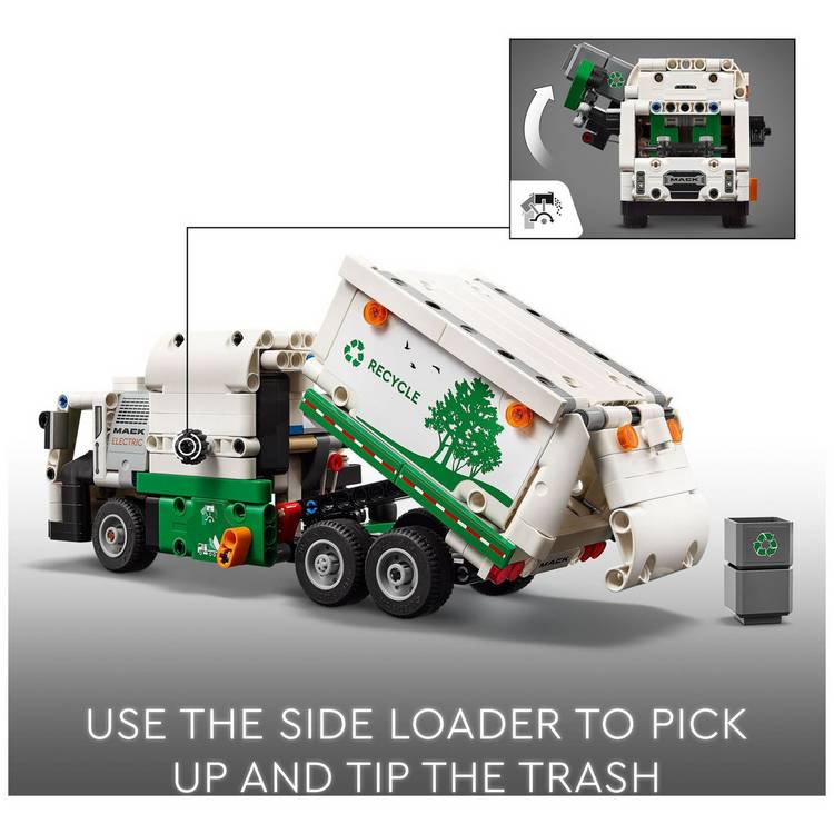 LEGO Technic Mack Electric Garbage Truck toy 503 pieces - British product
