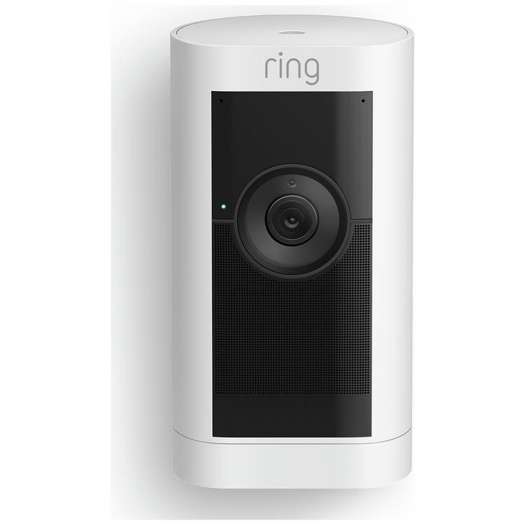 Ring Stick Up Cam Pro battery security camera white, imported from the UK