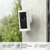 Ring Stick Up Cam Pro battery security camera white, imported from the UK
