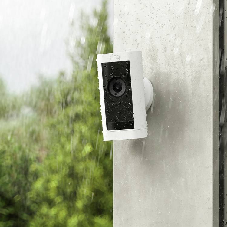 Ring Stick Up Cam Pro battery security camera white, imported from the UK