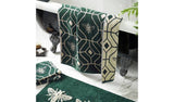 Argos Furn Bee Deco Patterned Hand Towel - Emerald Green 85 x 50 cm- Buy online at McGrocer