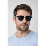 SVNX Black Clubmaster Sonnenbrille mit schwarzen Gläsern, UK Version