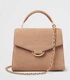 Aspinal of London Mayfair midi suede bag - British product