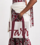 Harrods small logo tote bag recycled canvas, imported from the UK