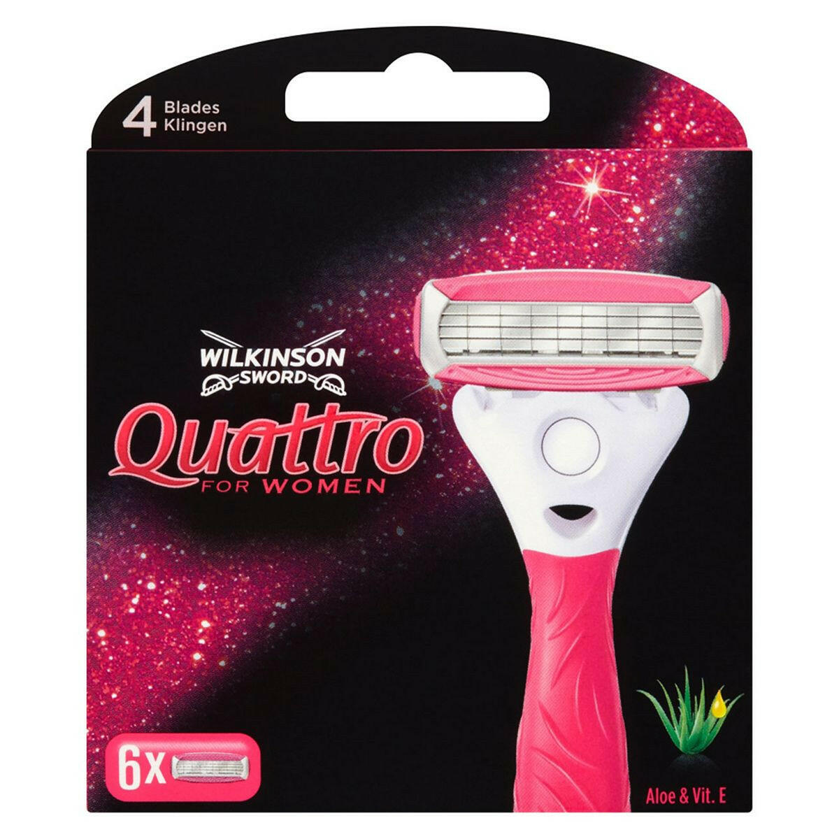 Wilkinson Sword Quattro for Women Razor Blades x6 GOODS Boots