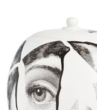 Fornasetti porcelain vase with broken-face design 30cm - British product