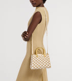 Bvlgari Serpentine Duo raffia top-handle bag (British brand)