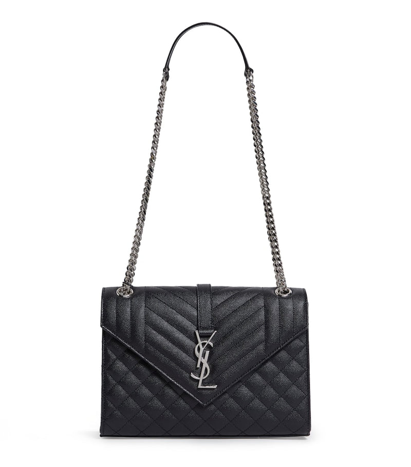 Saint Laurent medium envelope matelassé shoulder bag (British brand)