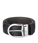 Harrods Montblanc Leather Horseshoe Belt- Buy online at McGrocer