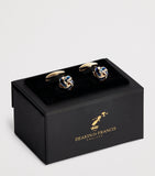 Deakin & Francis white gold knot cufflinks, UK version