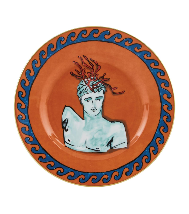 GINORI 1735 Il Viaggio di Nettuno dessert plate 22cm - British product