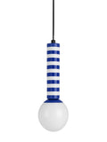 Leitmotiv Rayado pendant lamp in green with striped design - British product