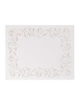 Harrods Linen Embroidered Scroll Placemat 35cm x 50cm- Buy online at McGrocer